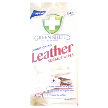 Greenschield ściereczki nawilżone 50 szt Leather/ skóra