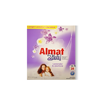 ALMAT 2in1 koncentrat z płynem do płukania uni 28p 2,24kg Lavender & Jasmin uniwersalny - karton IMPORT UK