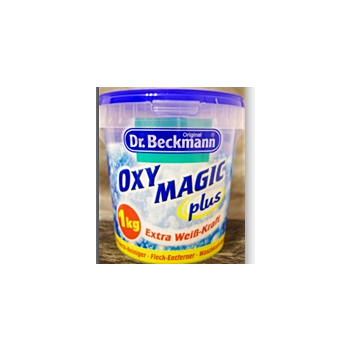 DR. BECKMANN OXY MAGIC PLUS ODPLAMIACZ 1 kg białych tkanin (6 szt/karton) IMPORT