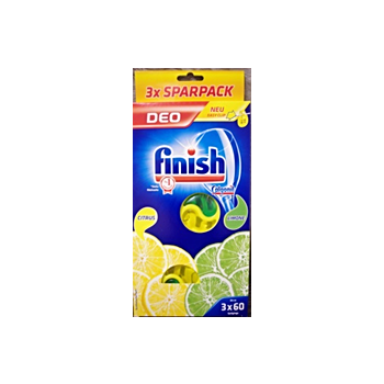 FINISH Deo x 3 zapach do zmywarki 3 szt Cytryna - limonka (20 szt/ karton)