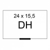 Etykieta cenowa DH na roli 24x15,5mm,dwurzędowa, biała