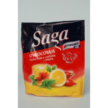 Herbata Saga owocowa ekspres 30 szt róża/cytryna