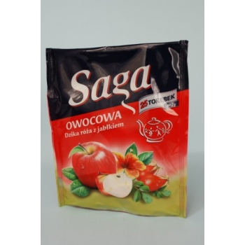 Herbata Saga owocowa ekspres 30 szt róża/jabłko