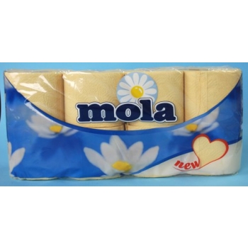 Papier toaletowy MOLA CLASSIC /8SZT/ żółty