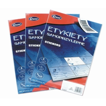 ETYKIETA GRAND 70X29,7MM 100 ARKUSZY