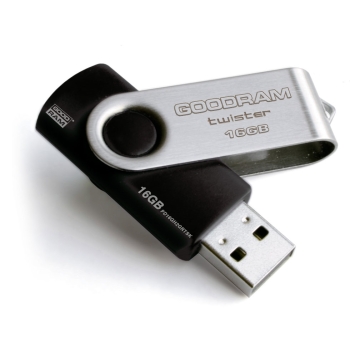 PENDRIVE GOODRAM 16GB USB 2.0 TWISTER CZARNY