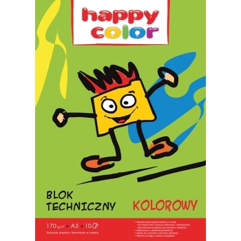 BLOK TECHNICZNY A3 HAPPY COLOR KOLOR 10K