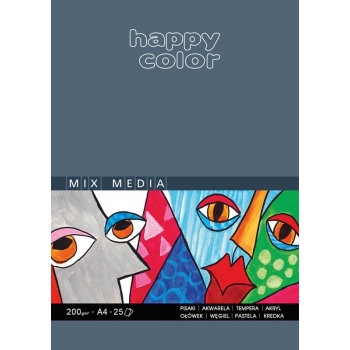 BLOK MIX MEDIA HAPPY COLOR A4 25K