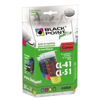 BLACKPOINT Canon Refill Zestaw CL-41/51