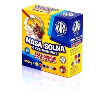 MASA SOLNA ASTRA 450G + 6 KOLORÓW FARB DO MALOWANIA