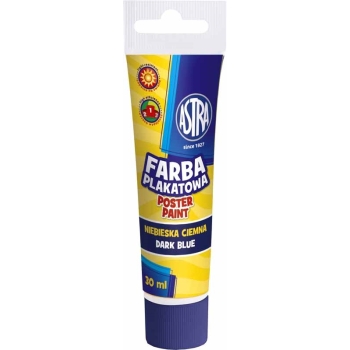 FARBA PLAKATOWA ASTRA TUBA 30 ML CIEMNONIEBIESKA