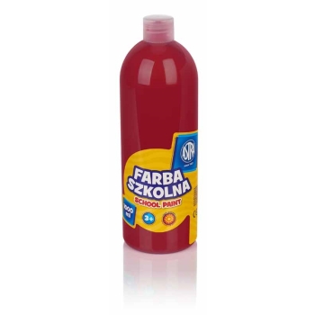 FARBA SZKOLNA ASTRA 1000 ML CIEMNOCZERWONA