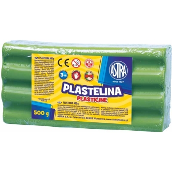 PLASTELINA ASTRA 500G JASNOZIELONA