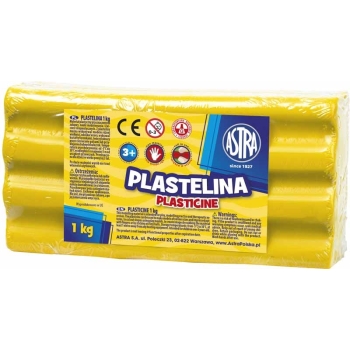 PLASTELINA ASTRA 1 KG ŻÓŁTA