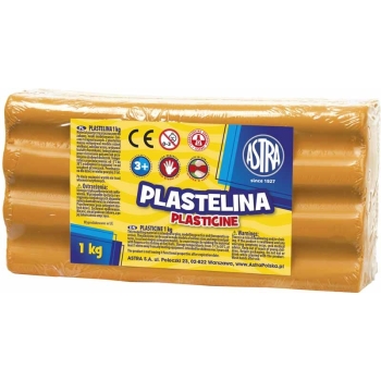 PLASTELINA ASTRA 1 KG POMARAŃCZOWA