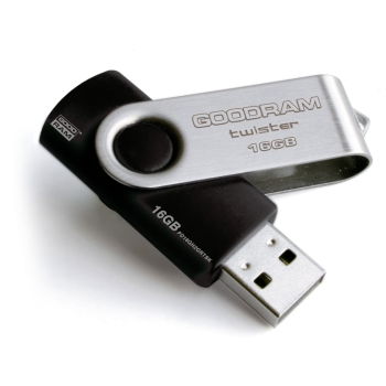 PENDRIVE 16GB GOODRAM USB 2.0 TW. BK