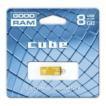 PENDRIVE  8GB GOODRAM USB 2.0 CUBE GOLD