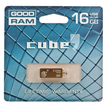 PENDRIVE 16GB GOODRAM USB 2.0 CUBE GOLD