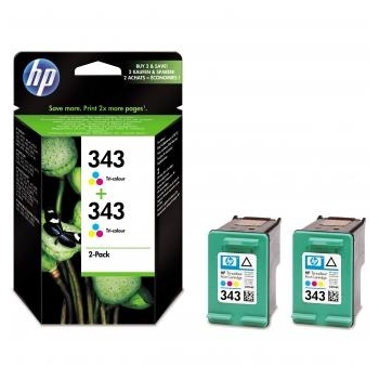 HP Tusz CB332EE Nr343 x2 Color DualPack