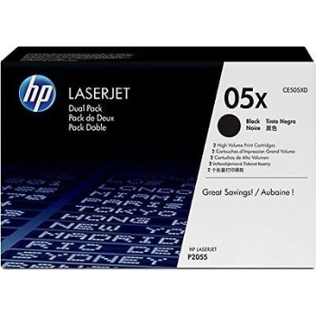 HP Toner CE505XD 05X x2 Black DualPackHC