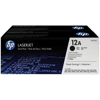 HP Toner Q2612AD 12A x2 Black DualPack