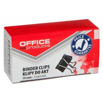 SPINACZ KLIPS OFFICE PRODUCTS 19MM 12SZT