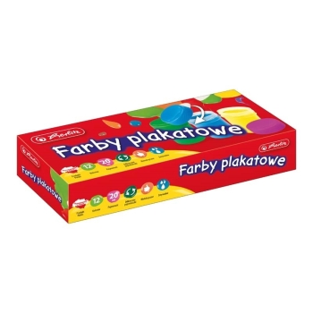 FARBY PLAKATOWE HERLITZ 20ML 12 KOLORÓW