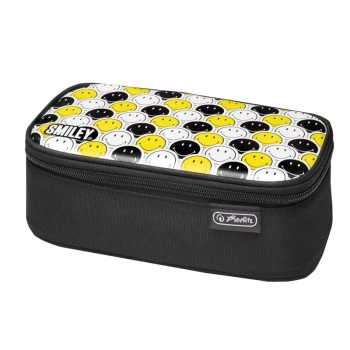 PIÓRNIK HERLITZ KOSMETYCZKA ETUI BE.BAG BEAT SMILEYHAPPY BLAC&YELLOW FACE