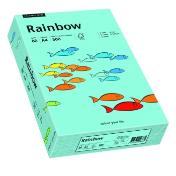 PAPIER KSERO RAINBOW A4 80G MORSKI R84