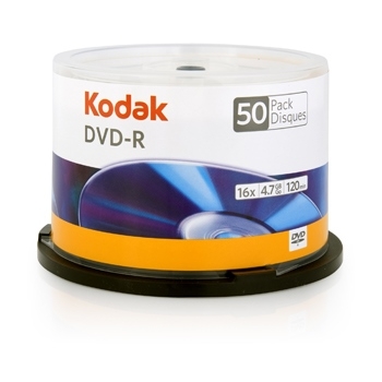 DVD-R 4,7GB KODAK 16X CAKE*50 3936178