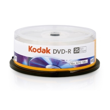 PŁYTA DVD-R KODAK 4,7GB 25 SZT. CAKE