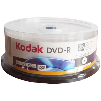 DVD-R 4,7GB KODAK 16X CAKE*25 3936239 DO NADRUKU PRINTABLE