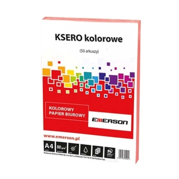 PAPIER KSERO EMERSON A4 80G POMARAŃCZOWY 50 ARKUSZY